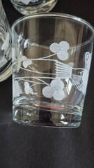 Set of 6 EAMON GLASS DUBLIN CLADDAGH IRISH WHISKEY ROCKS LOWBALL IRELAND
