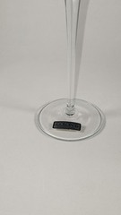 2 COLONY CRYSTAL CHAMPAGNE FLUTE BLUE MADE IN RUMANIA 10 5/8» H 3 1/8″ D