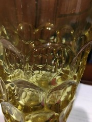 Imperial Provincial #1506 /Whirlpool Sunshine Yellow Flat Iced Tea Tumbler Glass