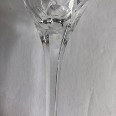 Mikasa English Garden Wine Glasses 9″ Cut Crystal Etched Flowers 10 Oz Set of 6