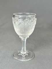 EAPG Bryce, Walker & Co. LOOP & DART 3 ⅞” Wine Glass c. 1869