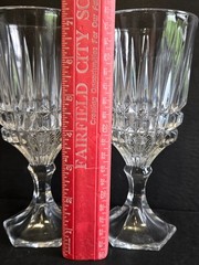 Fostoria Heritage Collection Set 4 Crystal 12 oz Goblet Stemmed Glasses w/Box