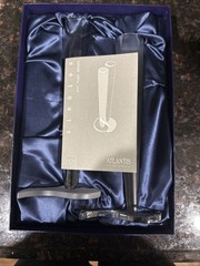 Atlantis Crystal Champagne Flutes New In Box