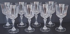 Set of 8 AVIGNON Cristal d’Arques 9.75 Ounce Crystal Water Goblets