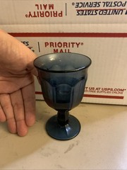 Vintage Noritake Provincial-Colonial (Dark) Blue Small Wine/juice Goblet
