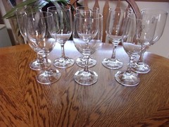 Wine West Germany Blown Crystal 10 Oz Stickers – Set of 8