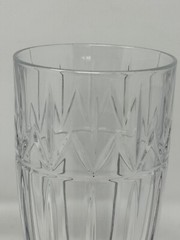 2 SHANNON CRYSTAL GLASSES SLOVAKIA ELOQUENT 8”TALL Designs Of Ireland 24%L HTF