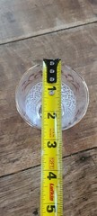 Vintage Mid Century Double Shot Liqueur Glass Gold Rim Cocktail Glass
