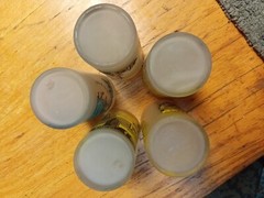 Vintage HAZEL ATLAS Frosted Souvenir Glass Tumbler 5″ WV, Oh, IL, NE, Michigan