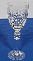 ASI Collection Crystal Wine Glasses 9 1/4″ Etched Floral Goblets Set of 6