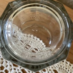 2 Anchor Hocking Tumbler Drinking Glasses 8 Panel Heavy Thick Rim 3 3/4” T x 3.5