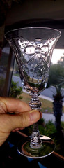 2) Franciscan TIFFIN JUNE BEAU WATER GOBLETS or Large Wine Glasses 8.25″ EXC.