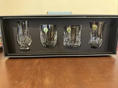 Waterford Tumbler 6oz Mixed Set Of 4 Footed Rounded Straight Flared