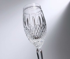 Waterford CLARENDON Pattern Champagne Flute Glass 8 3/4″ Excellent!