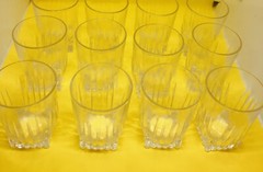 Federal Glass Park Avenue Square Base 8 oz Tumblers Glasses Set of 12 Never Used