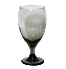 Libbey Water Goblet Wine Glass Classic Smoke MCM Set 4