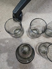 MCM Libby Smokey Colored Glass Tumbler set of 5 – 5.25 Inches