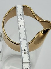 Golden By Autra Cocktail Pitcher Plated Gold Rim Glass Barware MCM 48 oz