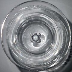 Lenox Moonspun crystal water goblet with platinum trim