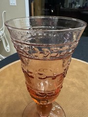 Mikasa Studio Nova Adirondack Southwestern Pink Glass Goblet