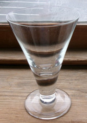 Sasaki ALTO Style Crystal Clear Wine Glass Trumpet Shape singed M B SO35