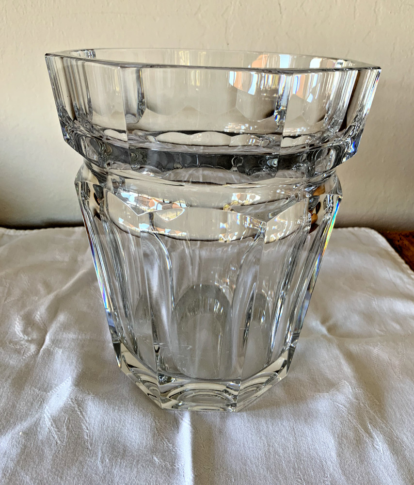 Mid-Century Baccarat Crystal HARCOURT Champagne, Wine or Ice Bucket 9″ Tall
