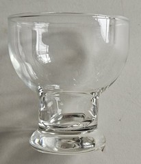 MCM Cocktail Desert Glasses Footed Clear Set Of 5 Vintage Nice