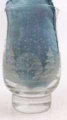 Arby’s Winter Scene  Glass  Tumbler  Holiday Winter Trees Birds Snow