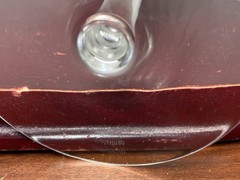 Set of 2 Marquis For Waterford Crystal Glasses Vertical Line Pattern 8” Marked
