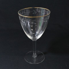Set of 4 MCM Gorham Adriana Gold Water Goblets 6.5″