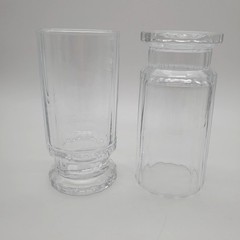 SET OF 2 MCM VINTAGE DANSK GUSTAV CRYSTAL HIGHBALL TUMBLERS 14OZ MADE IN FRANCE