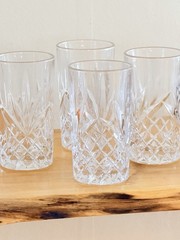 4 Vintage Godinger Shannon Dublin Crystal Drinking Highball Glasses 12fl Oz