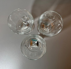 3 SCHOTT ZWIESEL Conte Clear 5.25″ Wine Glasses Faceted Stem Blown Glass GERMANY