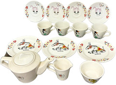 LATE 1940’s EARLY 50’s CHAD VALLEY MUFFIN the MULE Louise England TEA SET RARE!!