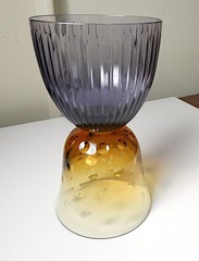 St Louis Crystal LES ENDIABLES Bubbles 6 1/8″ Goblet, Mint!