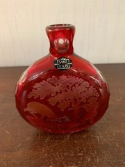 Engraved Crystal Flask from Saint Louis Model 2
