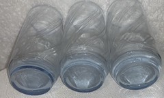 MCM Anchor Hocking Ice Blue Optic Swirl 20 Oz. Drinking Glasses 7” (Set Of 3)