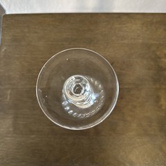 Royal gallery crystal Malibor blown wine stem goblet/glass 7 3/4” tall