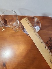 Set of 4 Libbey Stemmed Water Goblet Glasses Gold Leaves Vtg Fall Thanksgiving