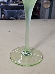 Mikasa Sea Mist Green Stem Clear Bowl Water Goblet – One