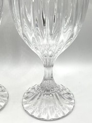 Set of 2 Mikasa Park Lane Crystal Wine Glasses Blown Goblets 6.8 in Height