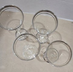 Double Ring Platinum Cocktail Flutes Everything Tastes Better in Pretty glasses