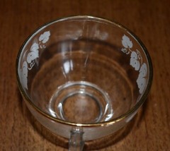 VTG Libbey Gold Trim and White Ivy Tea Cups Punch Glasses (12)