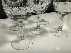 Gorham Crystal Royal Tivoli Water Goblets Set of 5