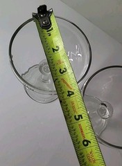 VTG 25th Wedding Anniversary Coupe Champagne Glasses -SET OF 2