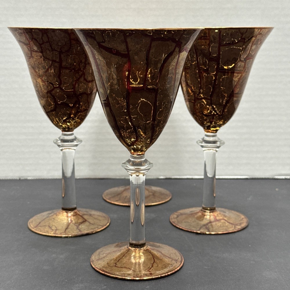 4 Rimmington Vian Goblets Hand Made In England