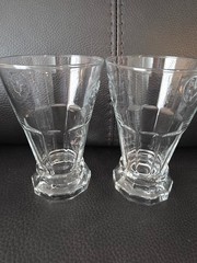 Set of 2 Vintage Cristal D’Arques-Durand Heritage Rooster Collection Juice Glass