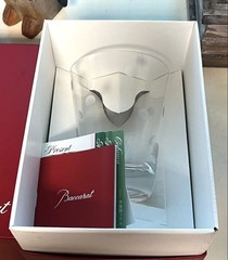 Baccarat Crown Tumbler Glass with Polka Dot Pattern Crystal Clear From Japan