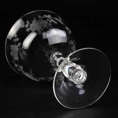 Fostoria Willowmere Etch Low Champagne Glass, Vintage Elegant Sherbet 4 3/8″