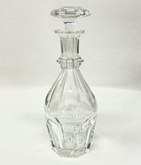 Pair Antique, Vintage Baccarat Crystal Decanters Harcourt 1841